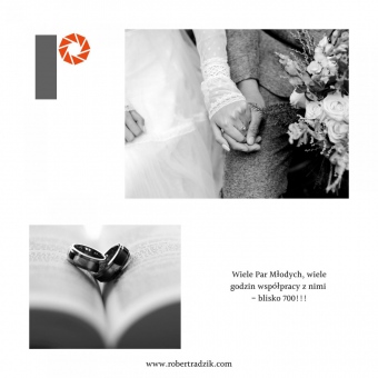 Black and White Wedding Guest Photo Book - 3