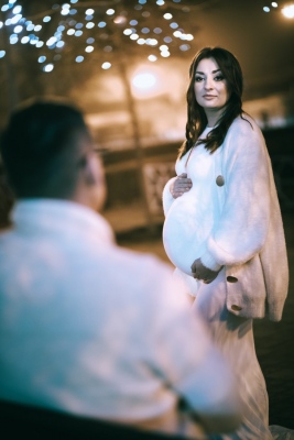 suknia ciążowa do sesji zdjęciowej